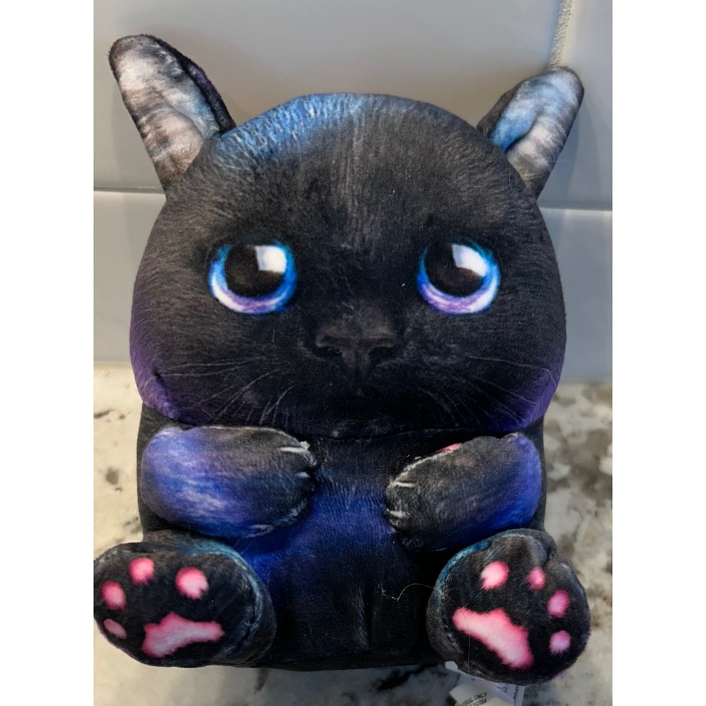 Wild Alive Felix Black Cat Plush Toy Stuffed Animal‎ Galaxy Design Cute